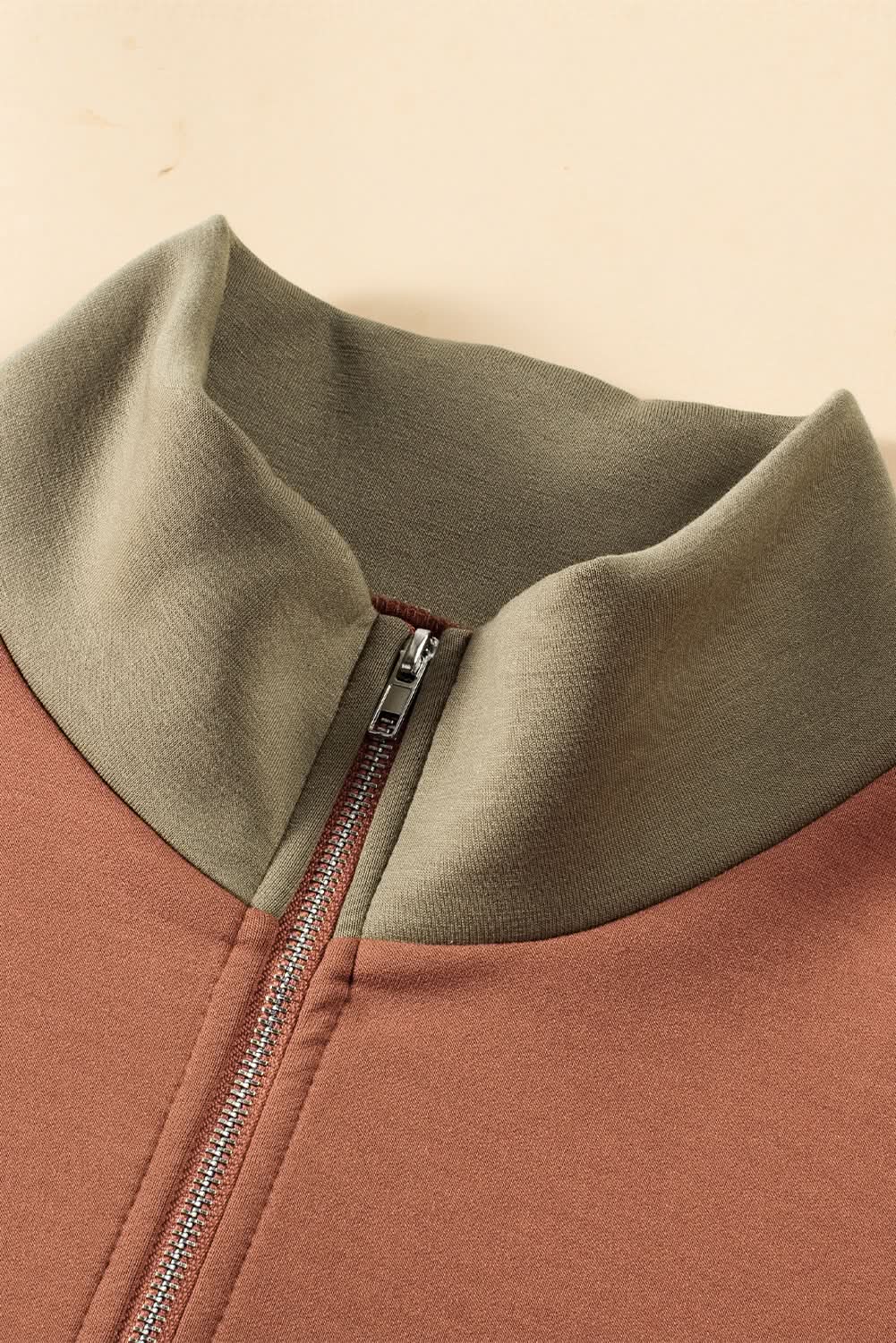 Gold Flame plus size colorblock sweatshirt - Love Salve